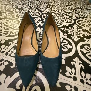 Slightly worn Talbots twilight teal heel